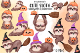 Halloween Clipart, Animal Clipart, Sloth Clipart, Cute slo