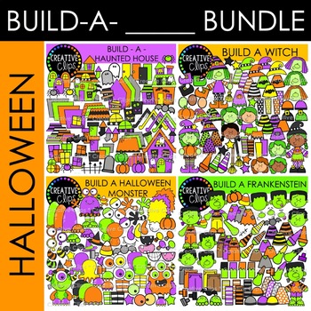 Preview of Halloween Clipart: Build-A-_____ Clipart Bundle