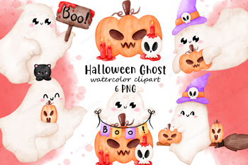 Preview of Halloween Clipart, Ghost Clipart, Ghosts Clipart