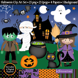 Halloween Clipart / Halloween Theme Clip Art / Witch / Pum