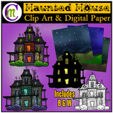 Halloween Clipart Haunted House Clip Art CM
