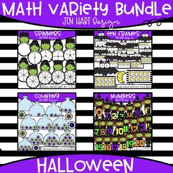 Preview of Halloween Clipart - Math Variety Bundle {Jen Hart Clipart}