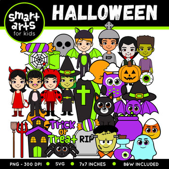 Halloween clipart cut files