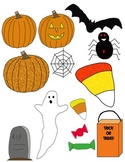 Halloween Clipart and Borders Set