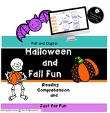 Halloween Close Reading 2nd and 3rd Grade