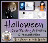 Halloween Close Reading Comprehension Activity | 3rd Grade