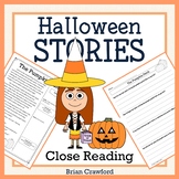 Halloween Close Reading Comprehension Passages and Writing