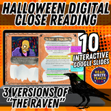 Halloween Close Reading: Digital Interactive Activity, "Th