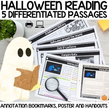 Preview of Halloween Close Reading Passages & Comprehension Questions