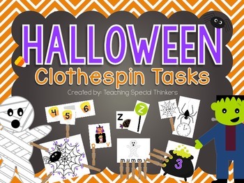 Preview of Halloween Clothespin Tasks