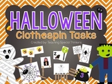 Halloween Clothespin Tasks