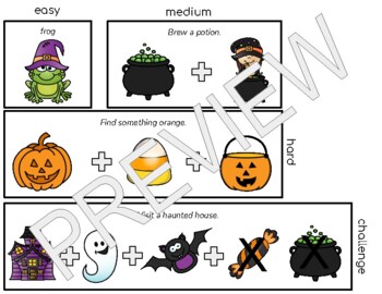 Preview of Halloween Coding - coding mats & task cards for robots