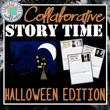 Preview of Halloween Collaborative Writing Activity