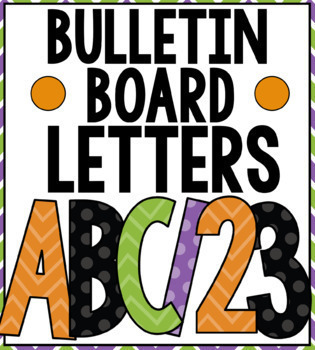 Halloween Color Bulletin Board Letters: 300+ Pages | TPT