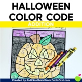 Halloween Color By Code - Addition
