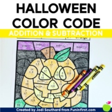 Halloween Addition and Subtraction Bundle - Color by Code