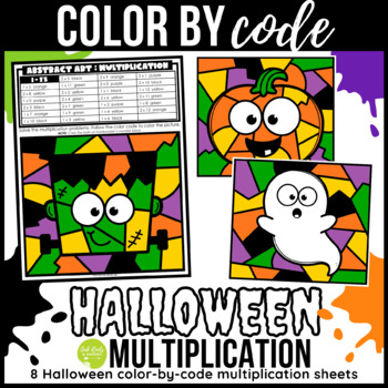 Free Printable Halloween Color by Number Worksheets