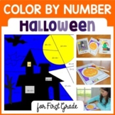 Halloween Color By Number 1st Grade | Color by Number, Add
