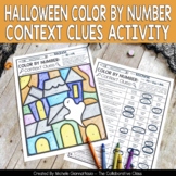 Halloween Reading Activity | Color By Number | Context Clu