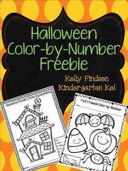Preview of Halloween Color-By-Number FREEBIE