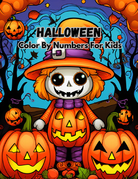 Preview of Halloween Color By Numbers For Kids A Fun and Easy Halloween Color By Numbers