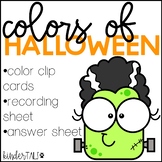 Halloween Colors Clip Card Center