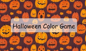 Preview of Halloween Color Game