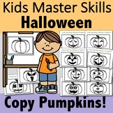 Halloween Pumpkin Copying - Visual Perception Activity