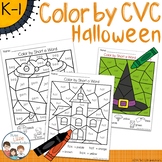 Halloween Color by CVC Word
