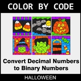 Halloween Color by Code - Binary Numbers