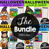 Halloween Color by Number 2 Digit Addition & Subtraction w