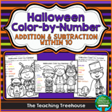 Halloween Color by Number, Addition & Subtraction Within 10