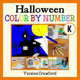 Halloween Color by Number Kindergarten | Color By Number, 