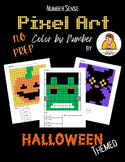 Halloween Color by Number Pixel Art - Number Sense 1-20