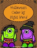 Halloween Color by Sight Word