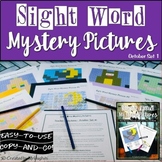 Halloween Color by Sight Word Mystery Pictures Set 1