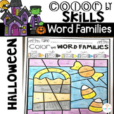 Halloween Color by Code Word Families