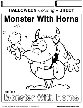 Halloween Coloring Book For Kids Ages 3 7 Fun And Easy Halloween