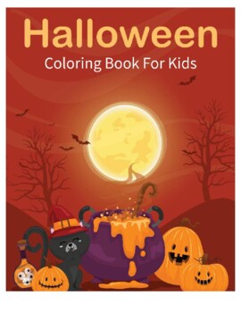 Preview of Halloween Coloring Book For Kids