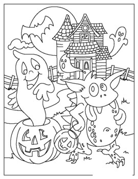 Halloween Coloring Book For Kids by Teaching Methods Store | TPT