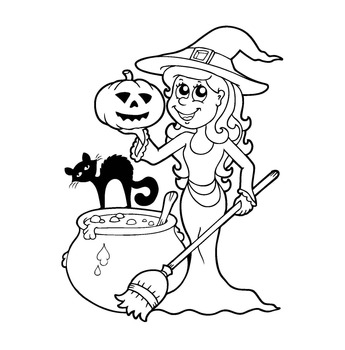 Halloween Coloring Book: Over 20 Pages of Adorable Halloween Coloring ...