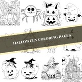 Halloween Coloring Book Pages
