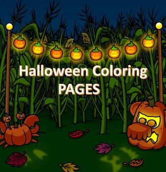 Preview of Halloween Coloring Book Printable for Kids