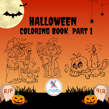 Preview of Halloween Coloring Book Volume1