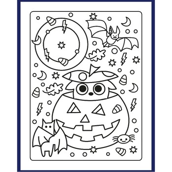 My First Halloween Coloring Book For Toddlers: Spooky Coloring Pages For  Children, A Safe Coloring Book For Markers (Halloween Books for Kids)  (Paperback)