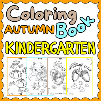 Preview of Halloween Coloring Book for Kids Coloring Pages for Kindergarten and Preschool