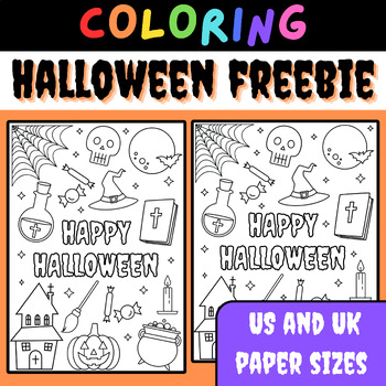 Preview of Halloween Coloring Freebie