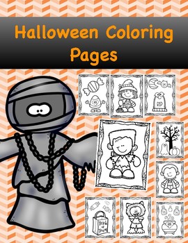 Halloween Coloring Pages by Positive Counseling | TpT