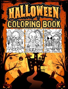 Halloween Coloring Pages: 48 Page Halloween Coloring Book by Activities ...