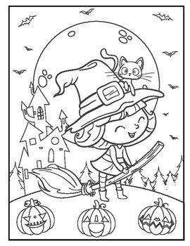 Halloween Coloring Pages by New Skill School | TPT
